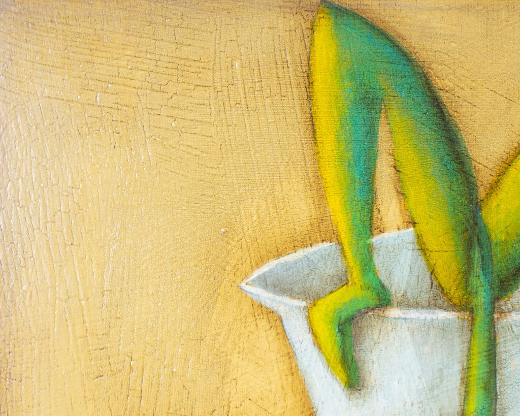 Jeff Sutherland “Not a Problem” Surrealist Oil on Board Still Life Painting