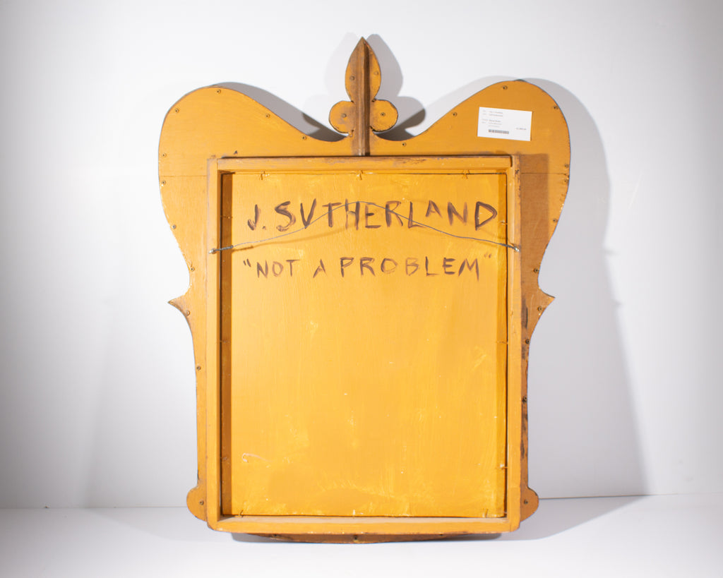 Jeff Sutherland “Not a Problem” Surrealist Oil on Board Still Life Painting