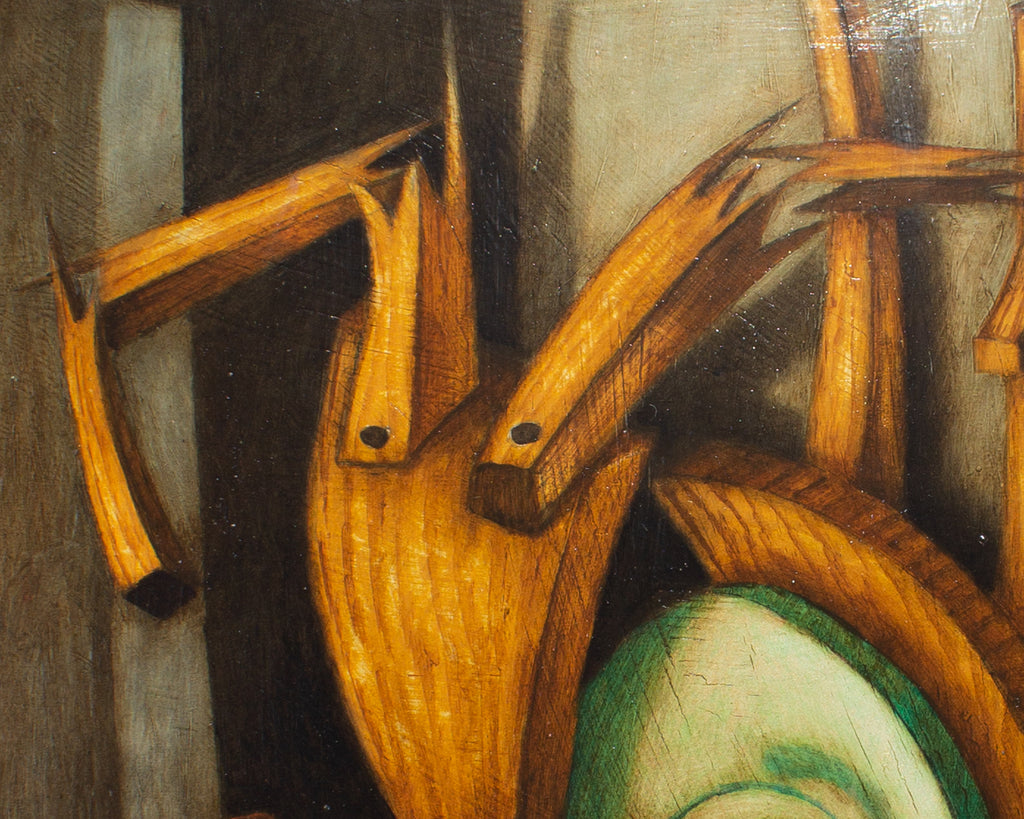 Jeff Sutherland “Slippery on the Bottom” Oil on Board Still Life Painting