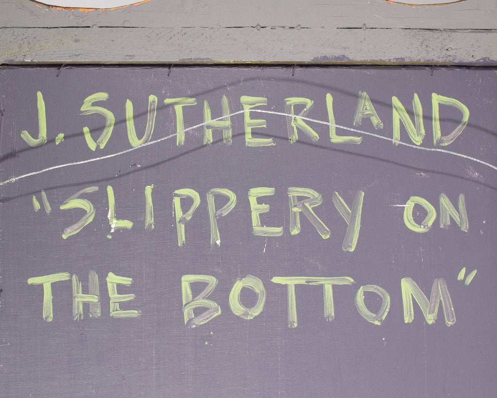 Jeff Sutherland “Slippery on the Bottom” Oil on Board Still Life Painting