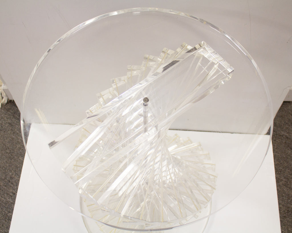Vintage Acrylic Twist Pedestal