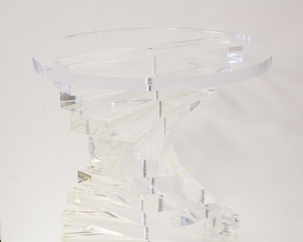 Vintage Acrylic Twist Pedestal