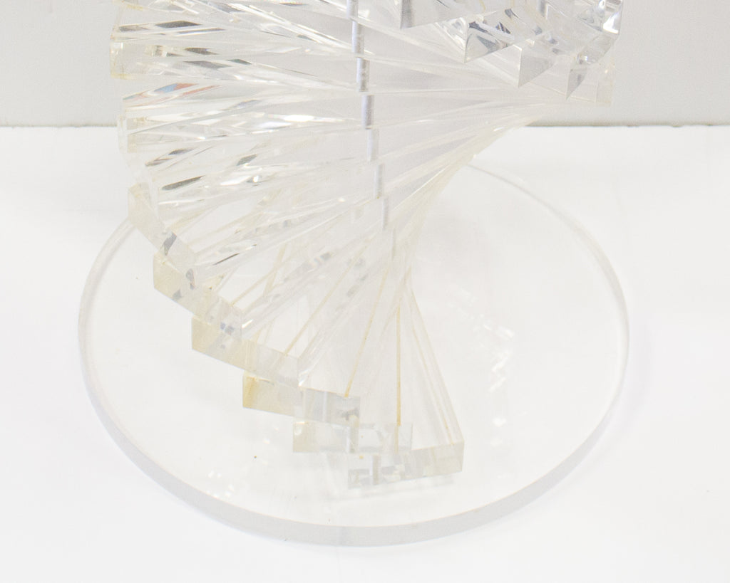 Vintage Acrylic Twist Pedestal