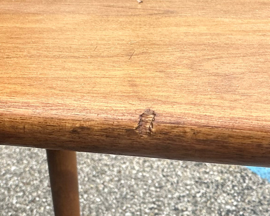 Conant Ball Mid Century Modern Maple Coffee Table with Nesting Stools