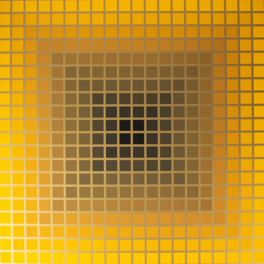 Victor Vasarely Signed “Mexico City” Op Art Serigraph Print