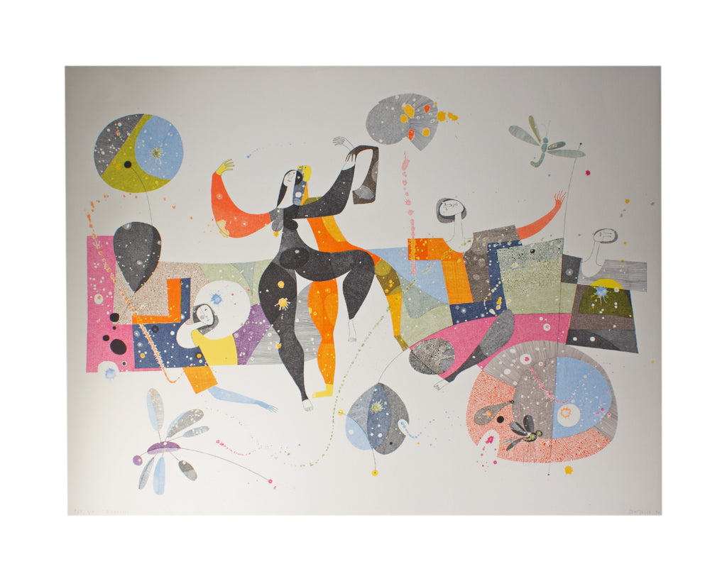 Susanne Dolesch 1990 Signed “Dancers” Limited Edition Lithograph