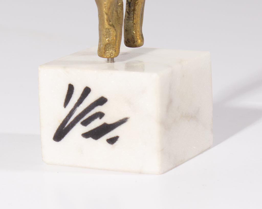 Ruth Kessler Vodicka Abstract Miniature Brass Sculpture