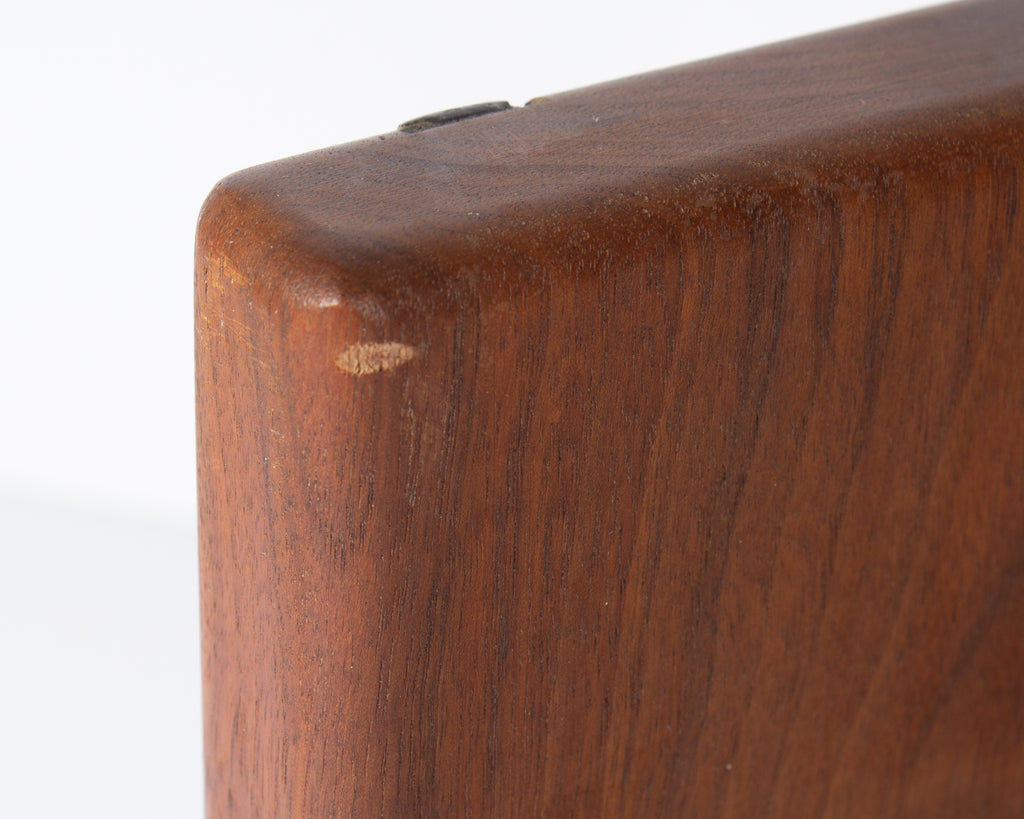 Martz Marshall Studios Walnut and Ceramic Bookends
