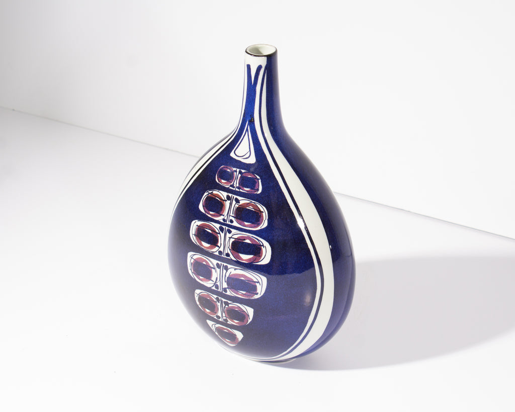 Inge-Lise Koefoed Royal Copenhagen Aluminia Fajance Ceramic Vase