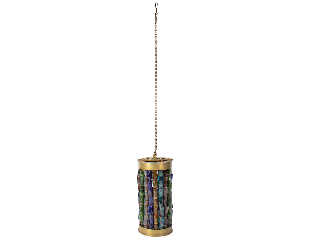 Hebron Glass and Metal Hanging Glass Shade