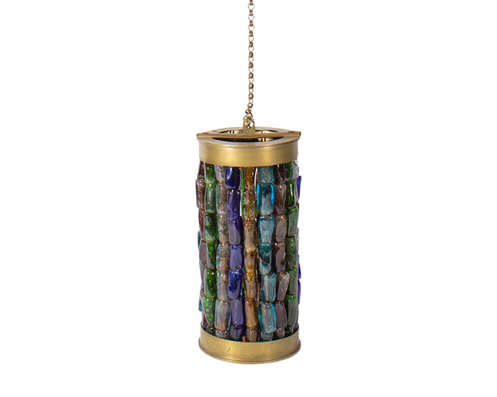 Hebron Glass and Metal Hanging Glass Shade