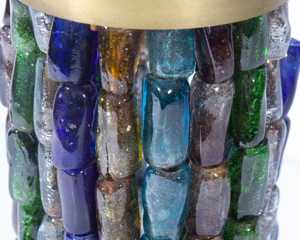 Hebron Glass and Metal Hanging Glass Shade