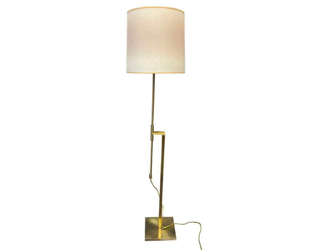 Laurel Lamp Brass Tone Adjustable Floor Lamp