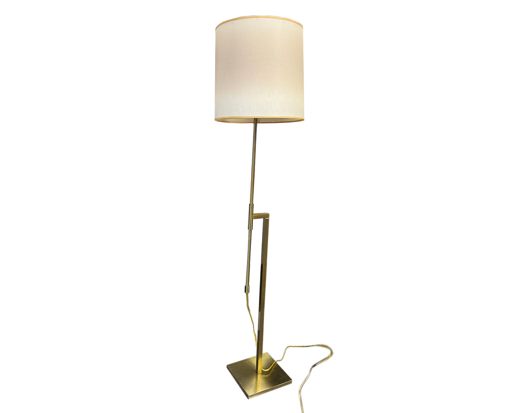 Laurel Lamp Brass Tone Adjustable Floor Lamp