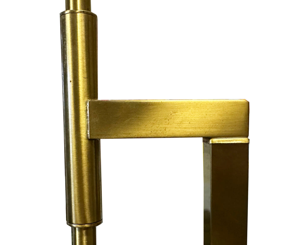 Laurel Lamp Brass Tone Adjustable Floor Lamp