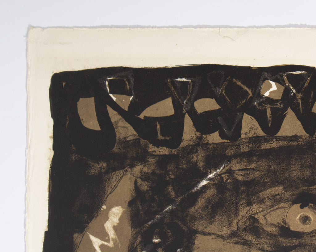 Antoni Clavé 1958 “Roi a la Pipe” Abstract Lithograph