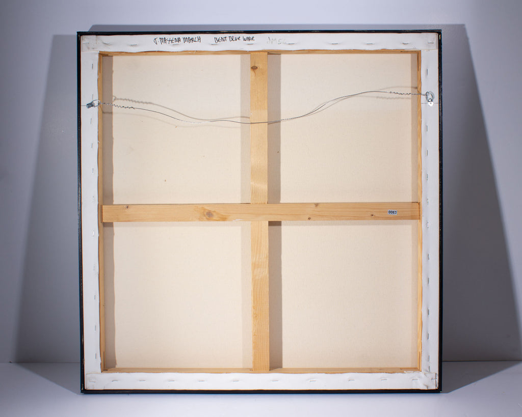 James Massena March “Bent Blue Wire” Acrylic on Canvas Painting