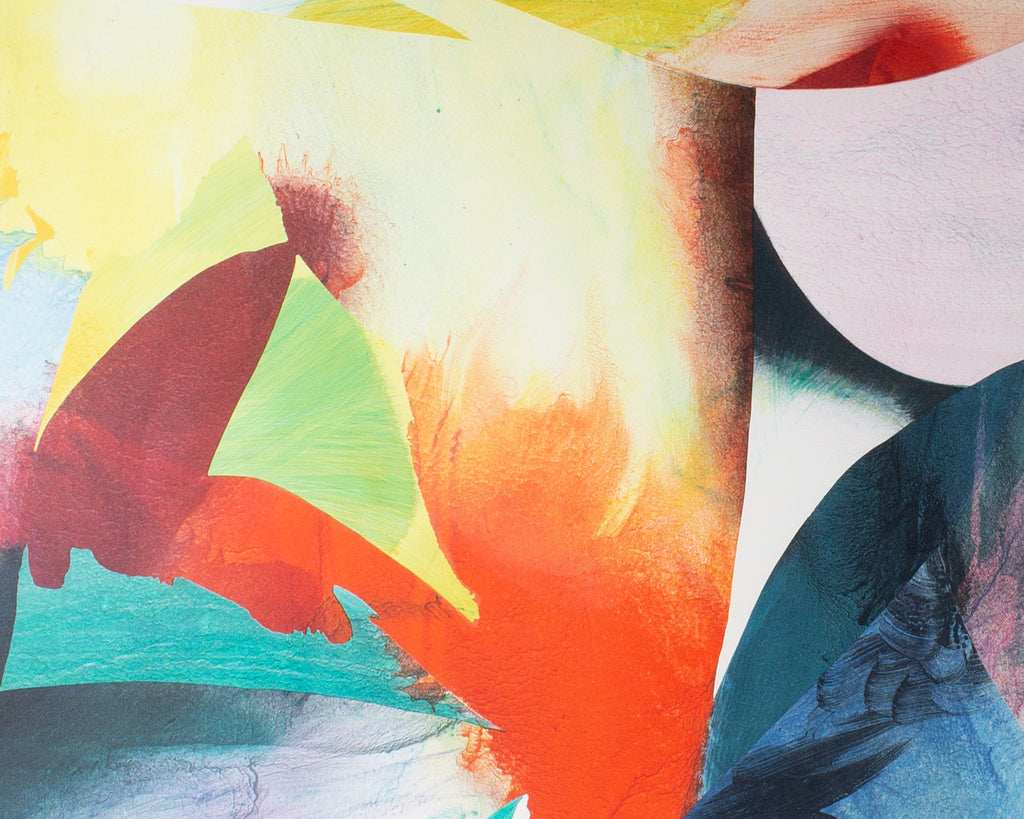 Peter Kitchell “Red Plowed Under” Abstract Lithograph Print
