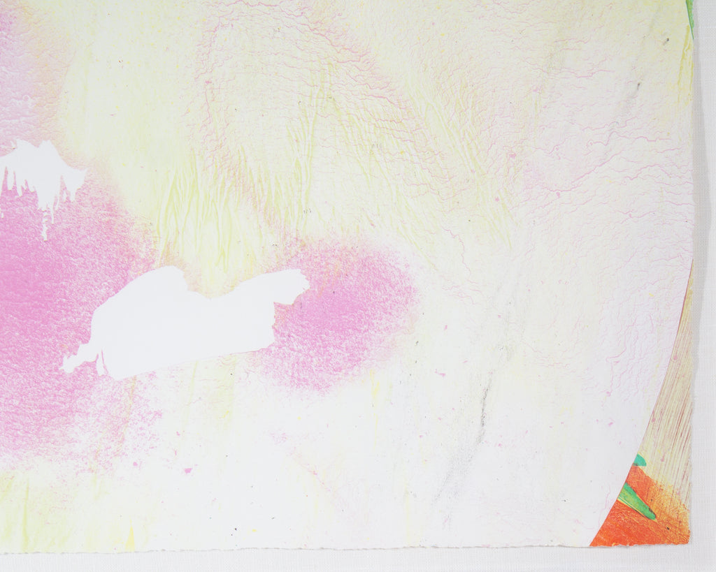 Peter Kitchell “Red Plowed Under” Abstract Lithograph Print