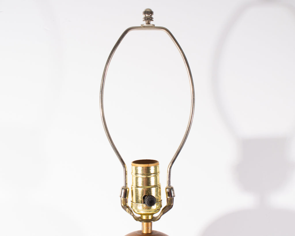 Mid Century Modern Teak Wood Table Lamp