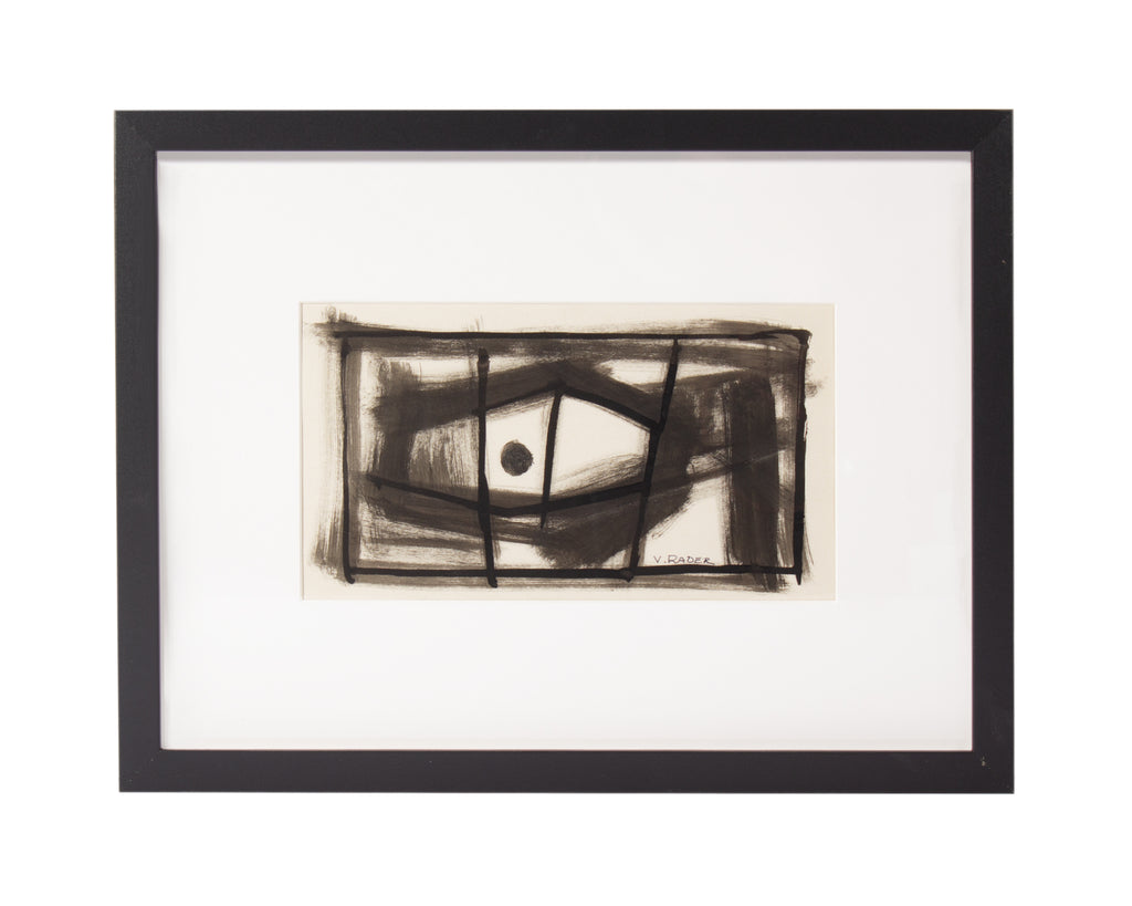 Vern Rader Abstract Ink Drawing