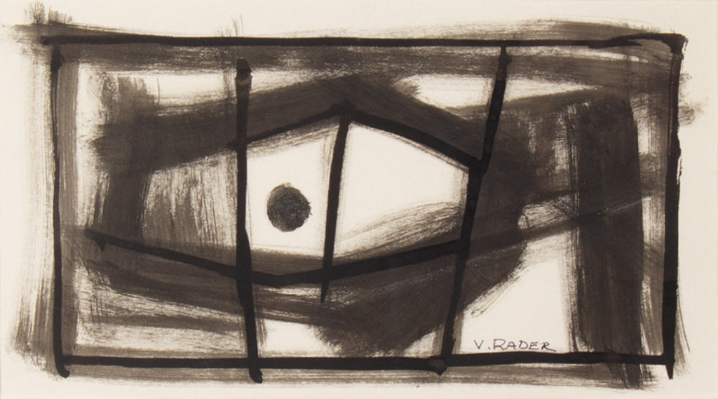 Vern Rader Abstract Ink Drawing