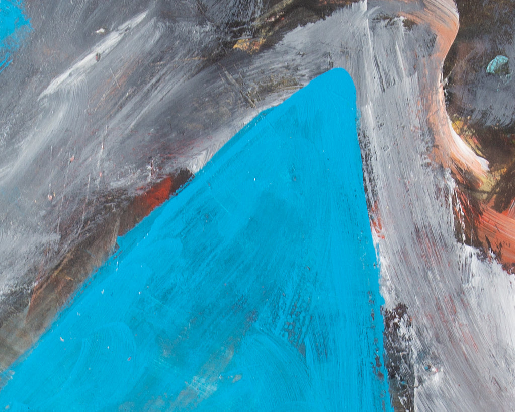 James L. Bruch Abstract Oil on Paper Painting