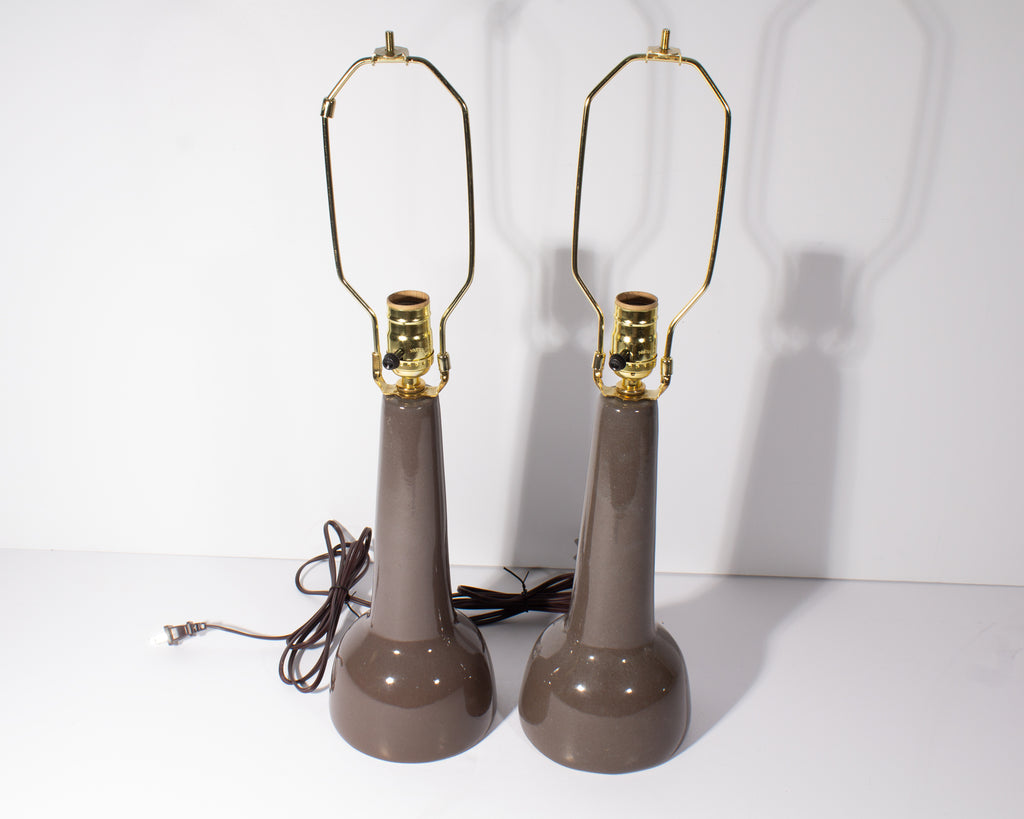 Martz Marshall Studios Brown Ceramic Table Lamps – Sheafer +
