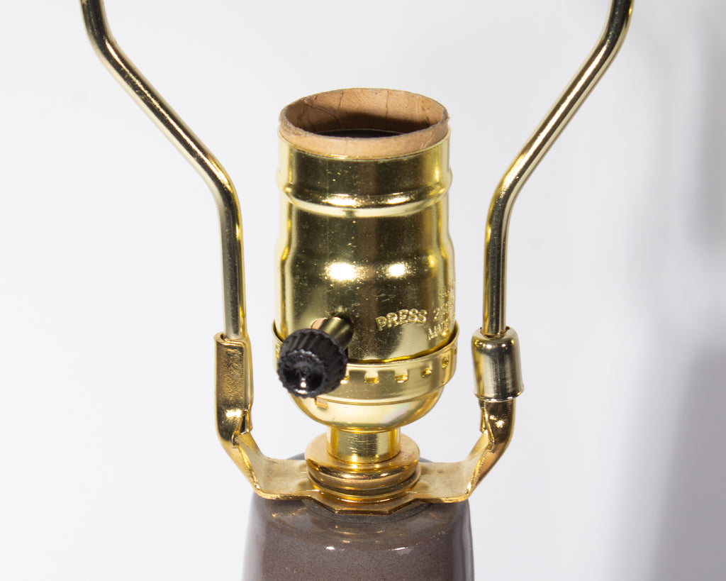 Martz Marshall Studios Brown Ceramic Table Lamps