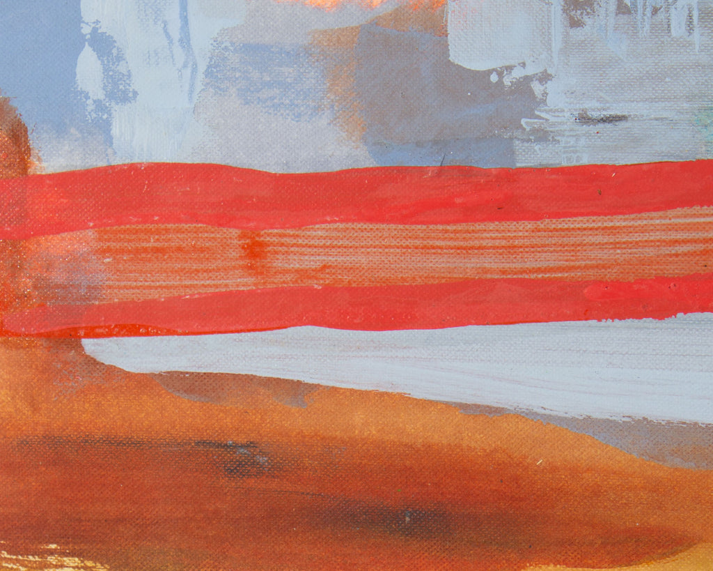 Harry Hilson 1984 Abstract Mixed Media Painting