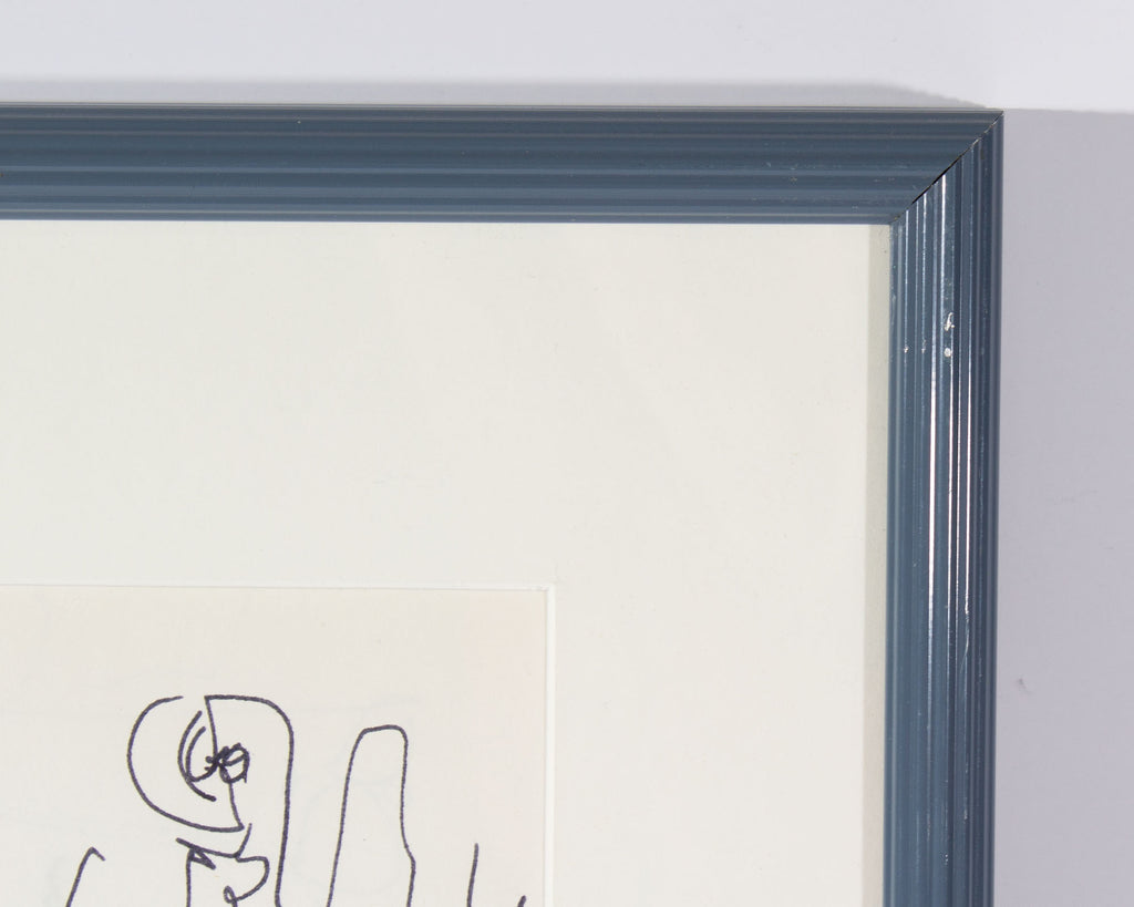 James L. Bruch Abstract Ink Drawing