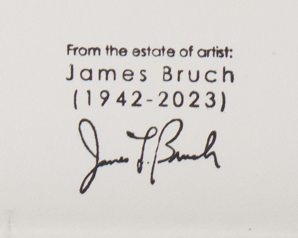 James L. Bruch Abstract Ink Drawing