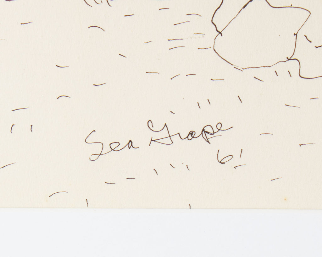 Harry Hilson 1961 “Sea Grape” Ink Drawing