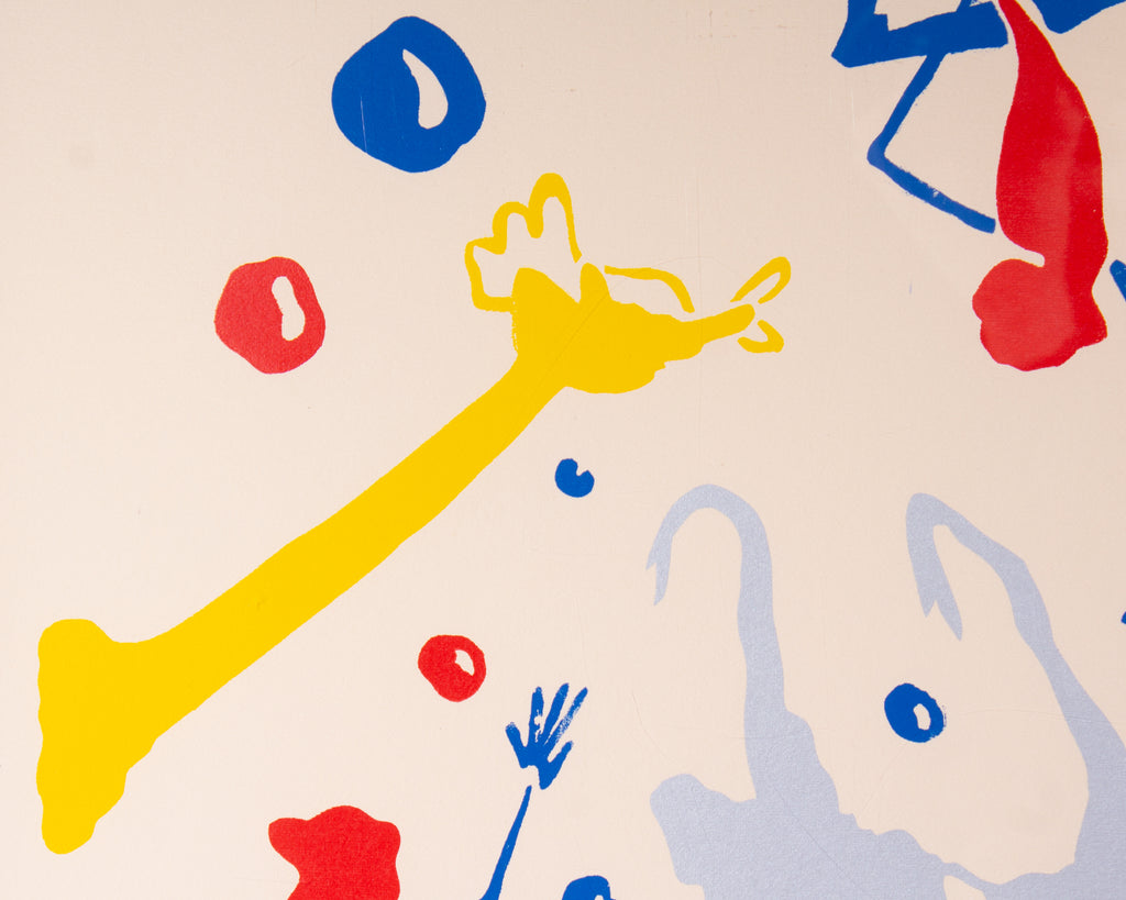 A. Denney 1975 “Le Cirque de la joie” Abstract Serigraph Print