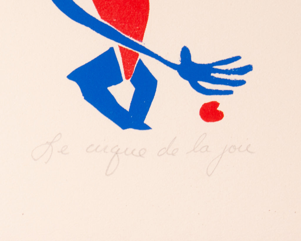 A. Denney 1975 “Le Cirque de la joie” Abstract Serigraph Print