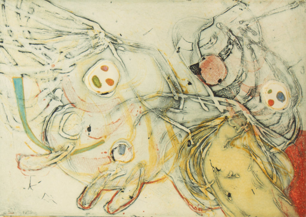 Walter Sorge Abstract Color Etching