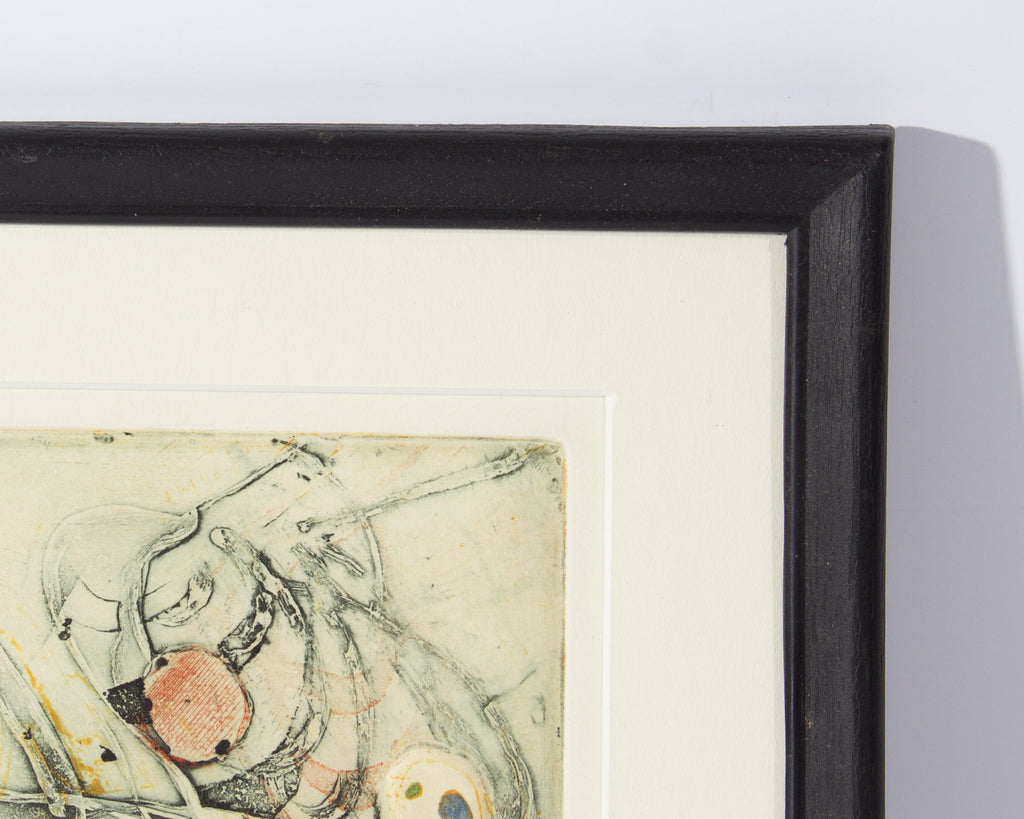 Walter Sorge Abstract Color Etching