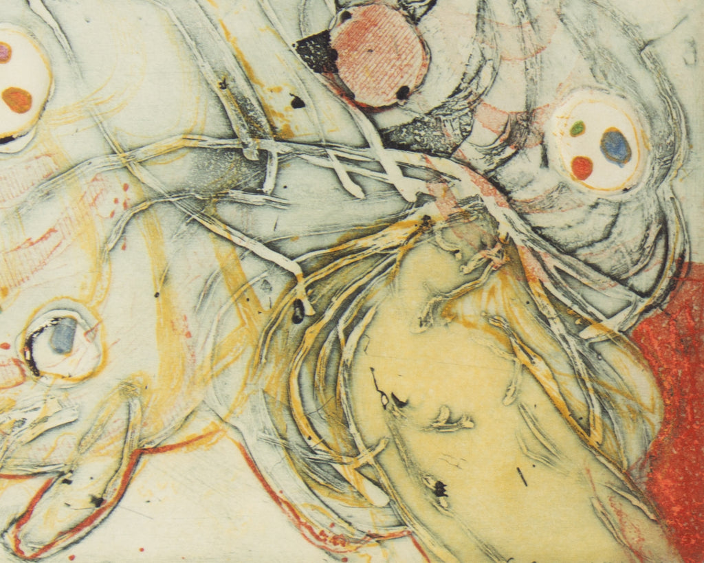 Walter Sorge Abstract Color Etching