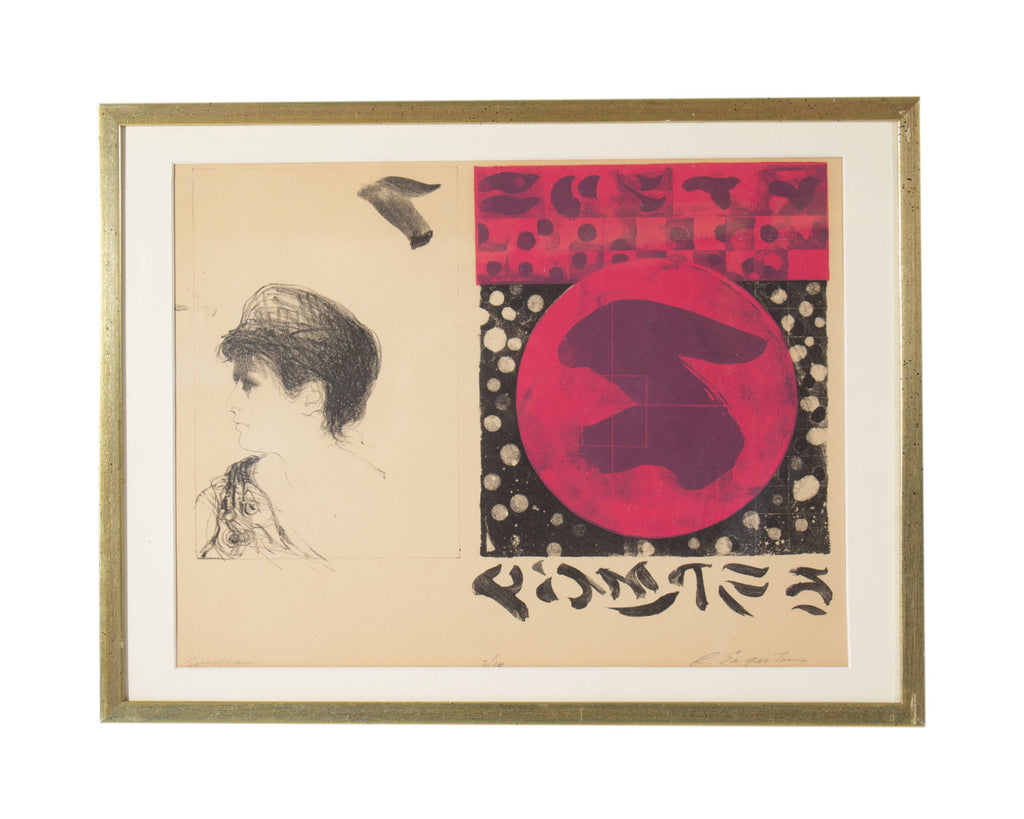 Robert Eagerton “Sandra” Abstract Lithograph