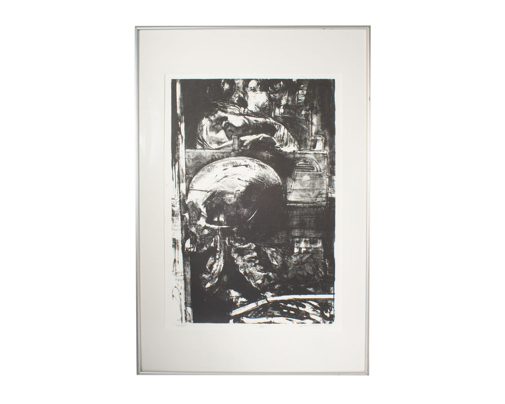 Jerome Witkin 1989 "Mr. Ribb" Lithograph Print