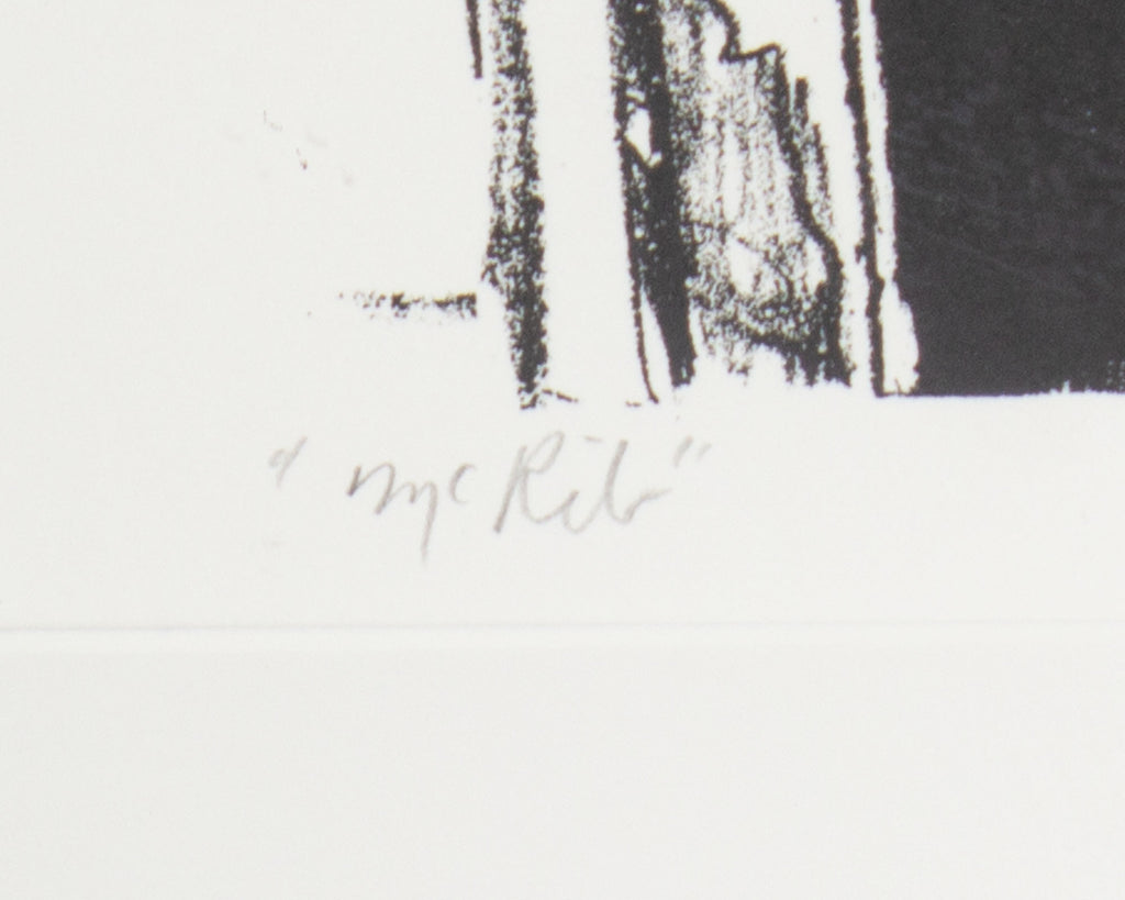 Jerome Witkin 1989 "Mr. Ribb" Lithograph Print