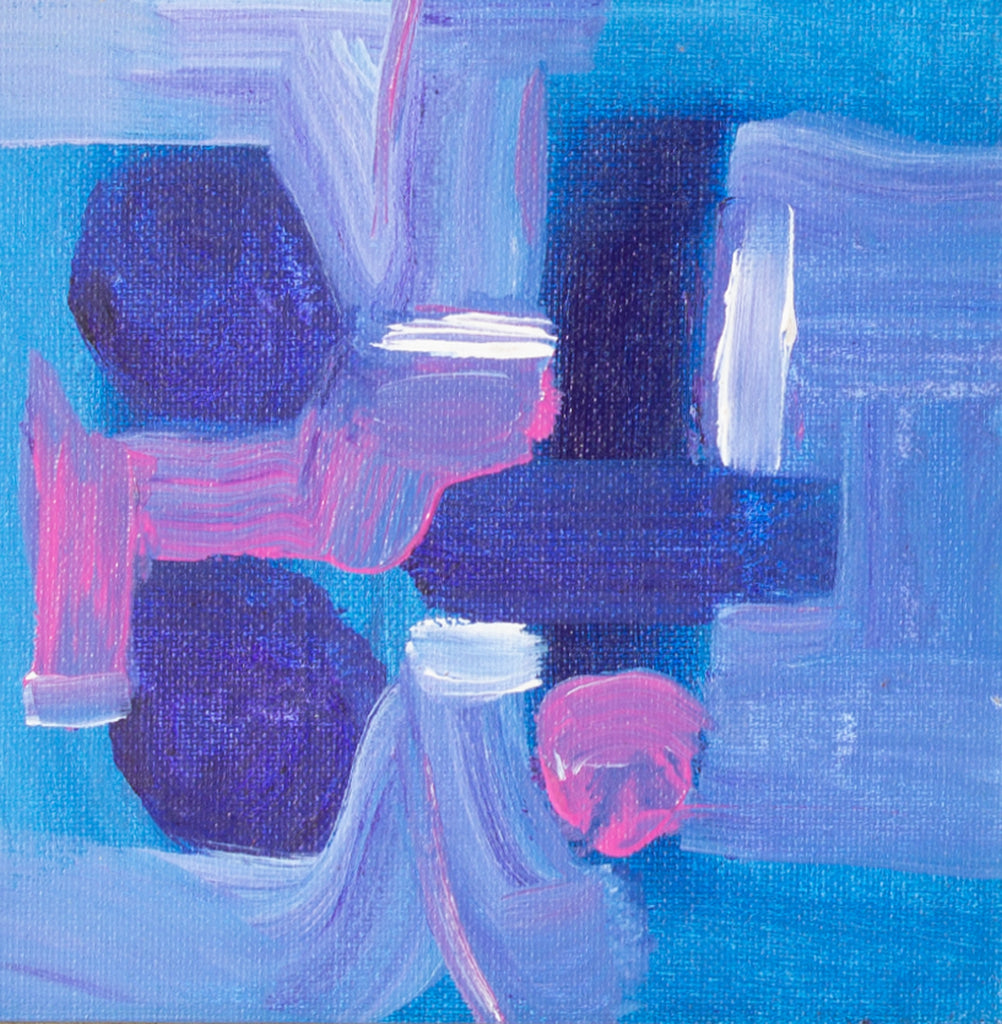 Vern Rader Abstract Acrylic on Board Painting