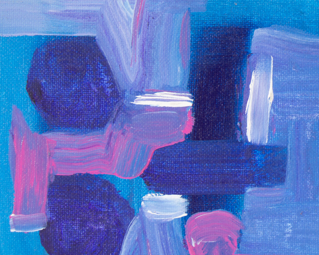 Vern Rader Abstract Acrylic on Board Painting