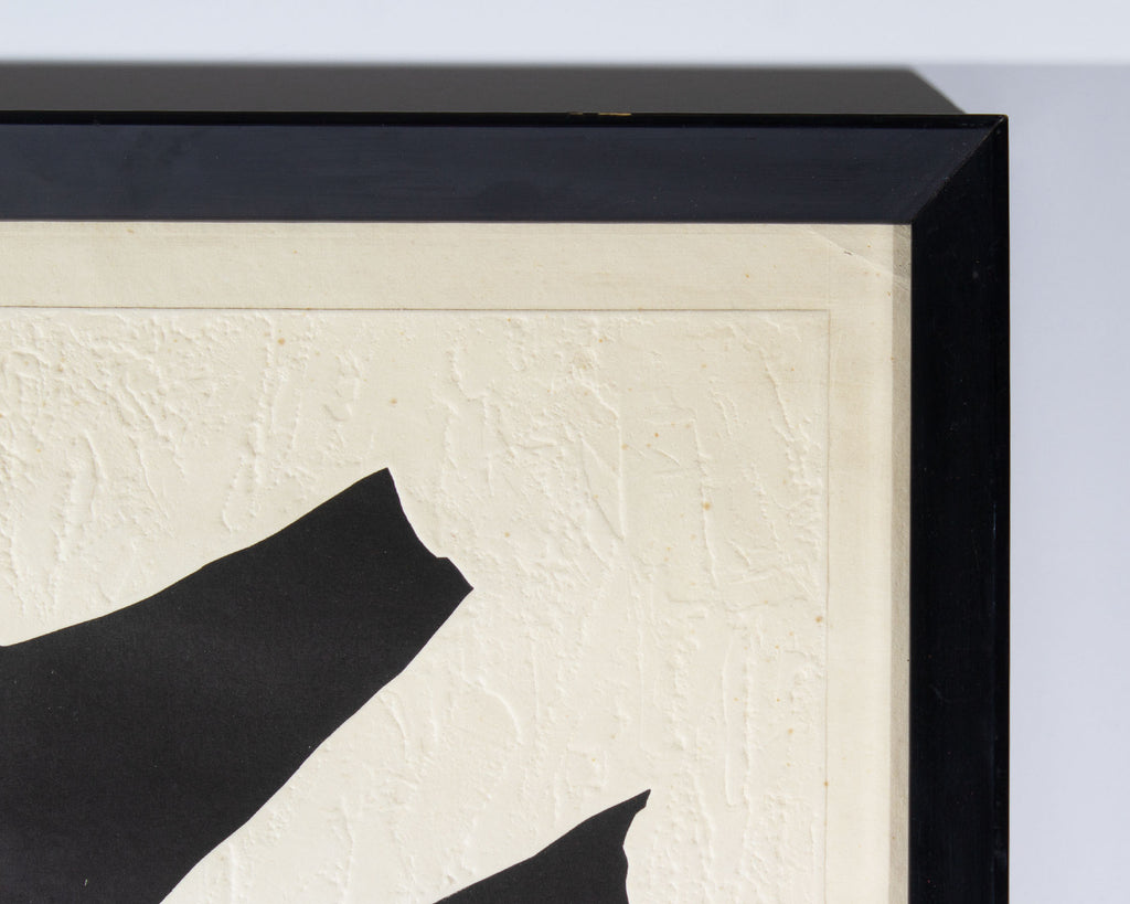 Haku Maki “Poem 71-91 (Nothing)” Embossed Woodblock Print