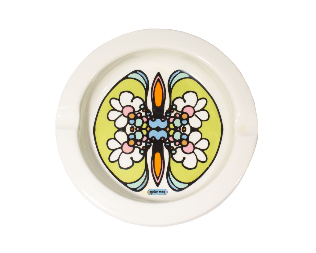 Peter Max Psychedelic Pop Art Iroquois Ashtray