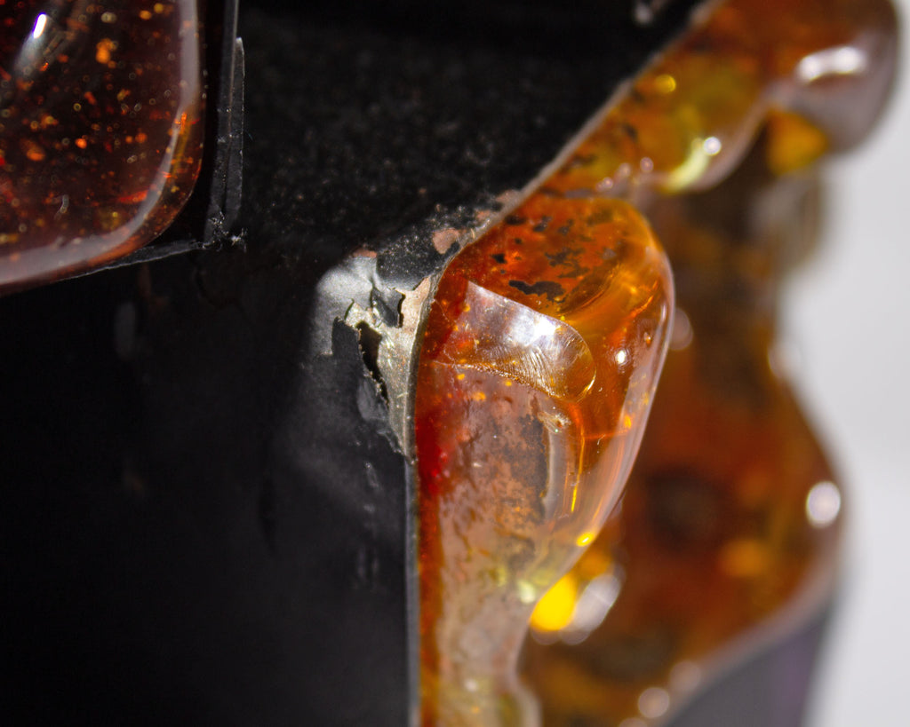 Felipe Delfinger 1970s Feders Mexico Brutalist Glass Pendant Light