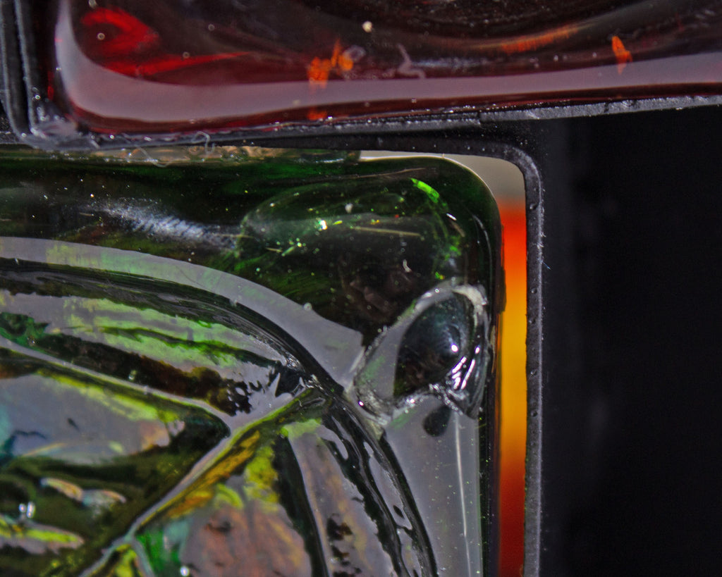 Felipe Delfinger 1970s Feders Mexico Brutalist Glass Pendant Light