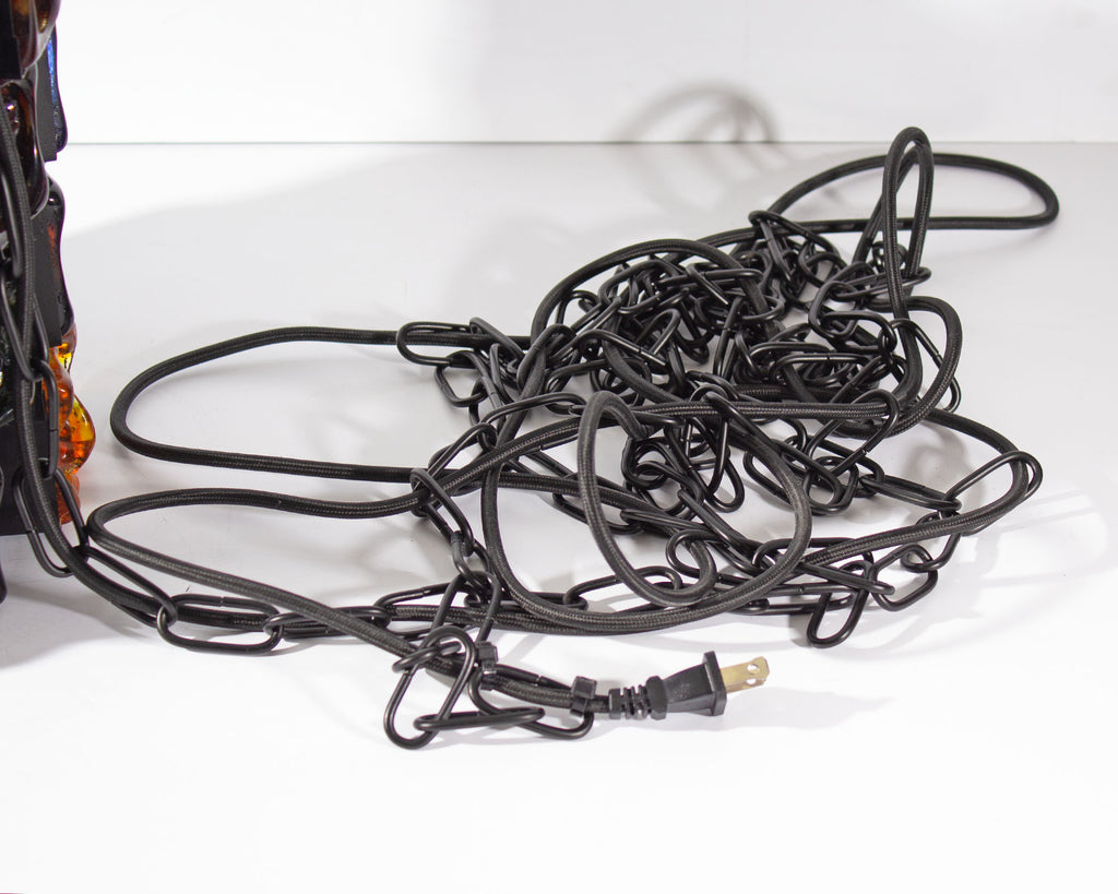 Felipe Delfinger 1970s Feders Mexico Brutalist Glass Pendant Light