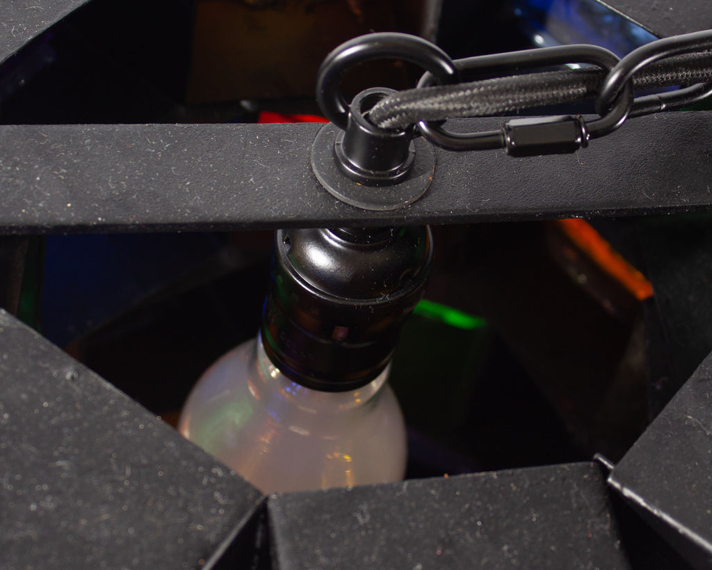 Felipe Delfinger 1970s Feders Mexico Brutalist Glass Pendant Light