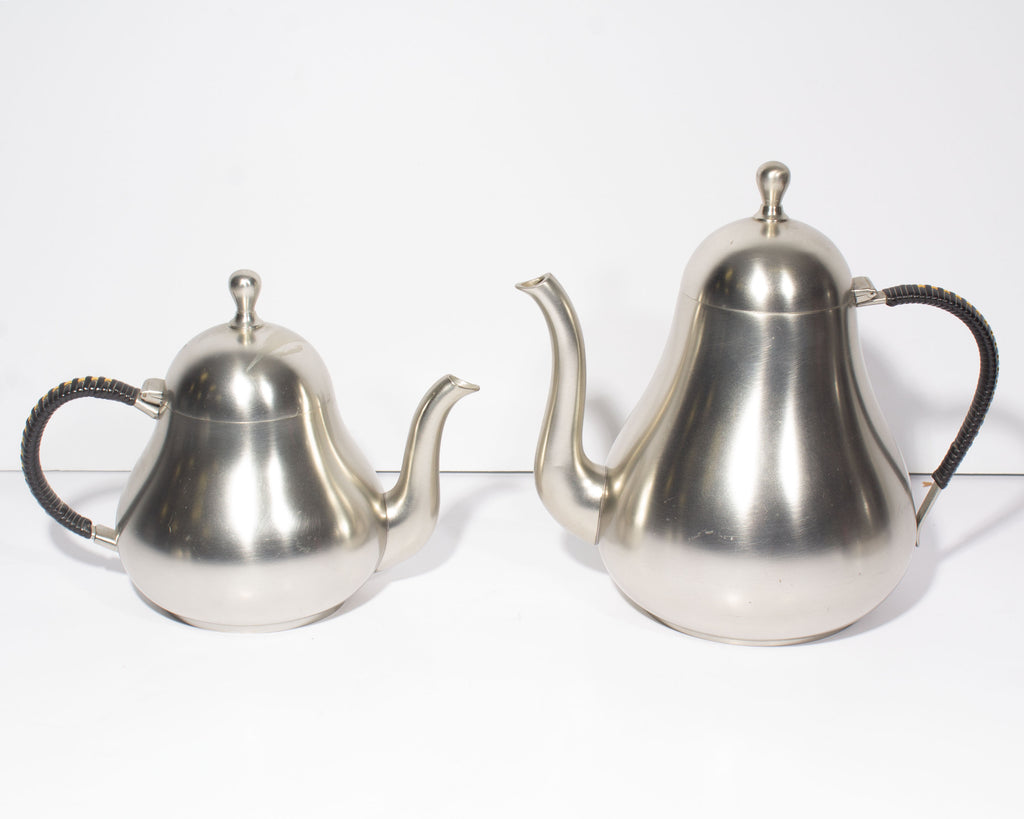 Mid-Century Meeuws & Zoon den Haag Pewter Tea and Coffee Set